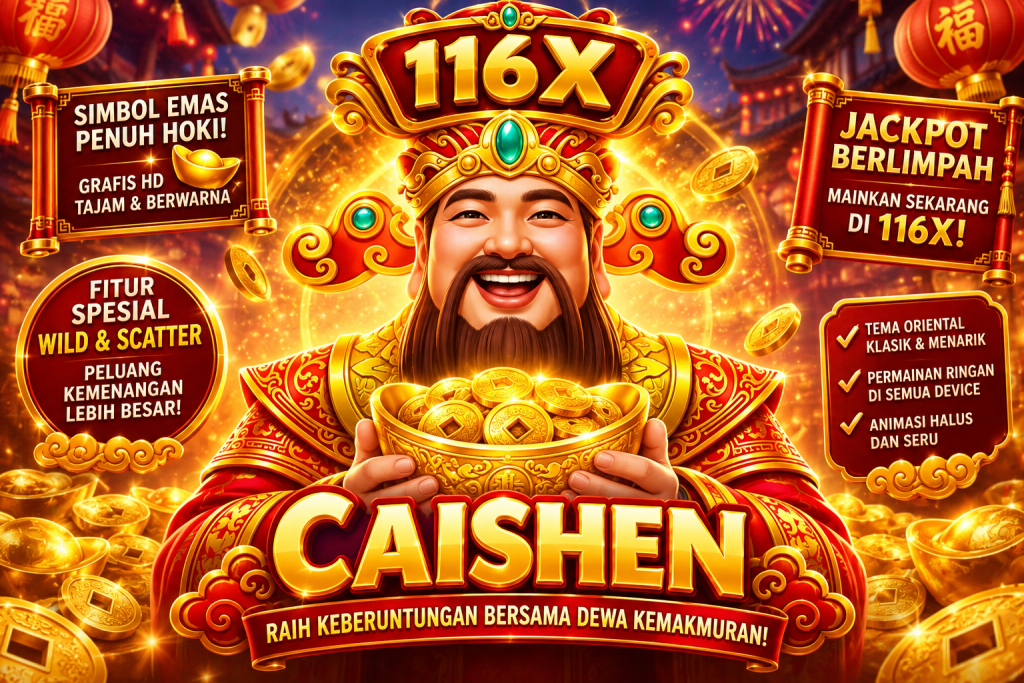 116X game Caishen bertema keberuntungan