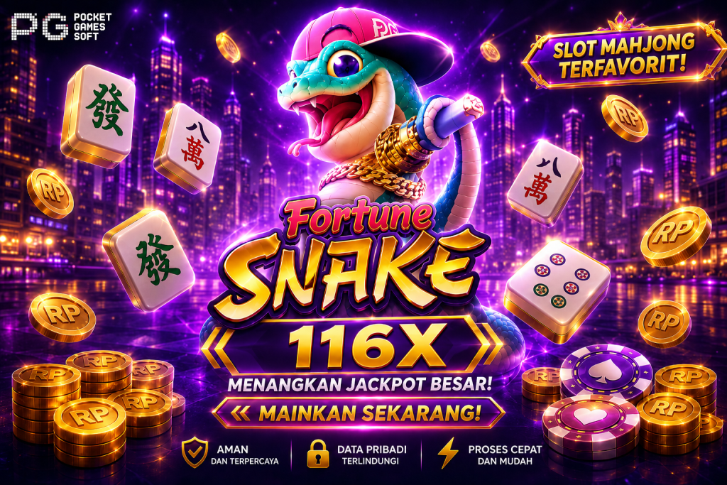 116X Fortune Snake tema mahjong neon