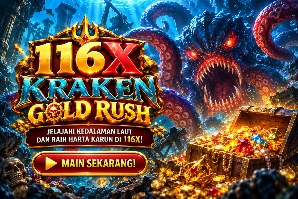 116X Kraken Gold Rush dengan monster laut.