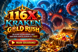 116X Kraken Gold Rush dengan monster laut.